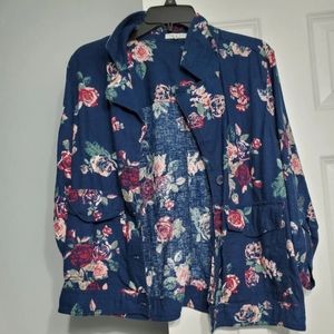 Floral button up